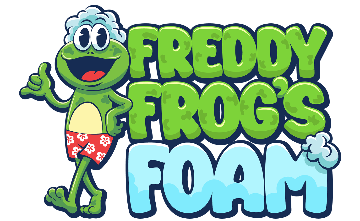 freddy frog's foam party logo